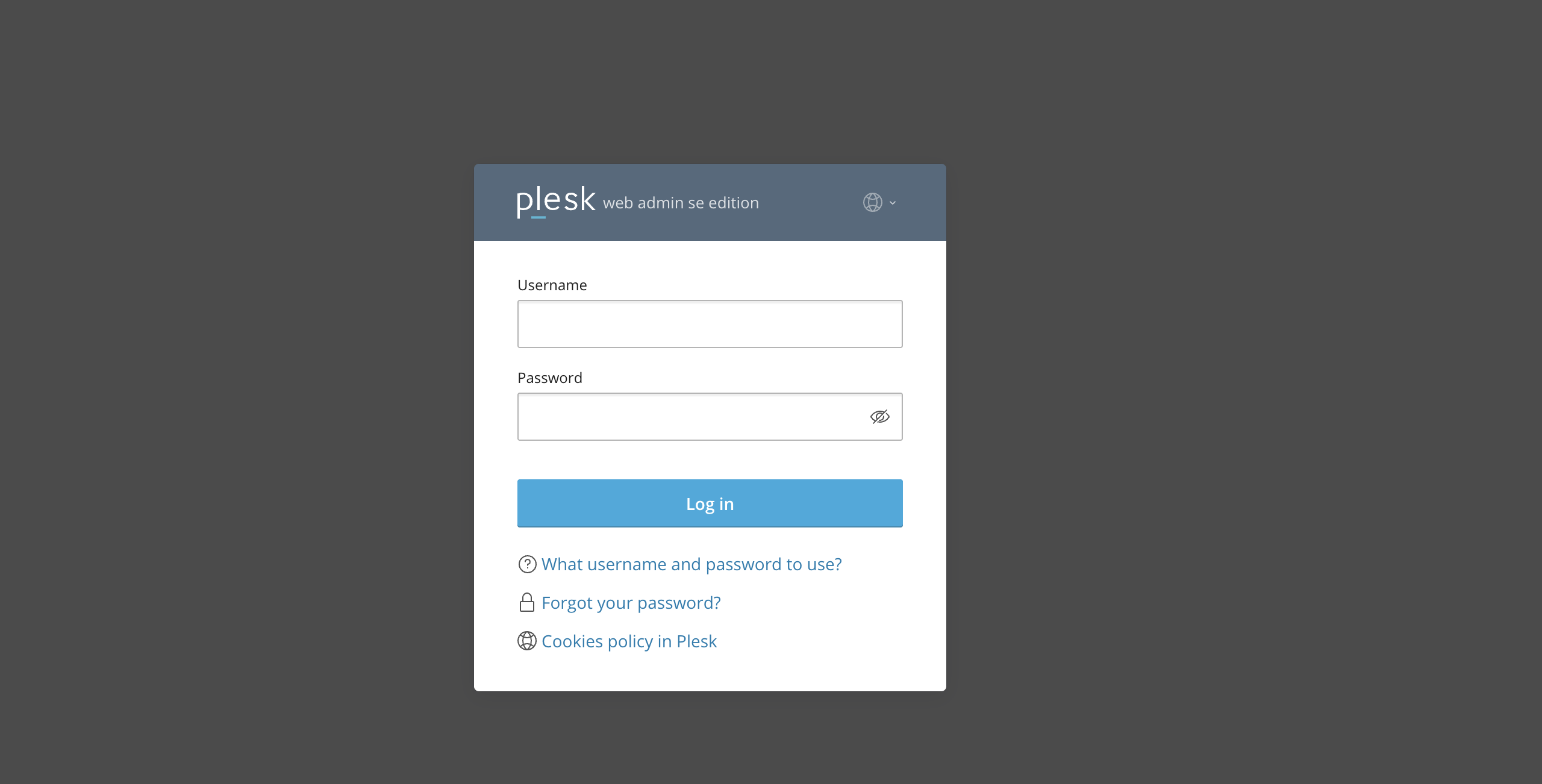 login-plesk