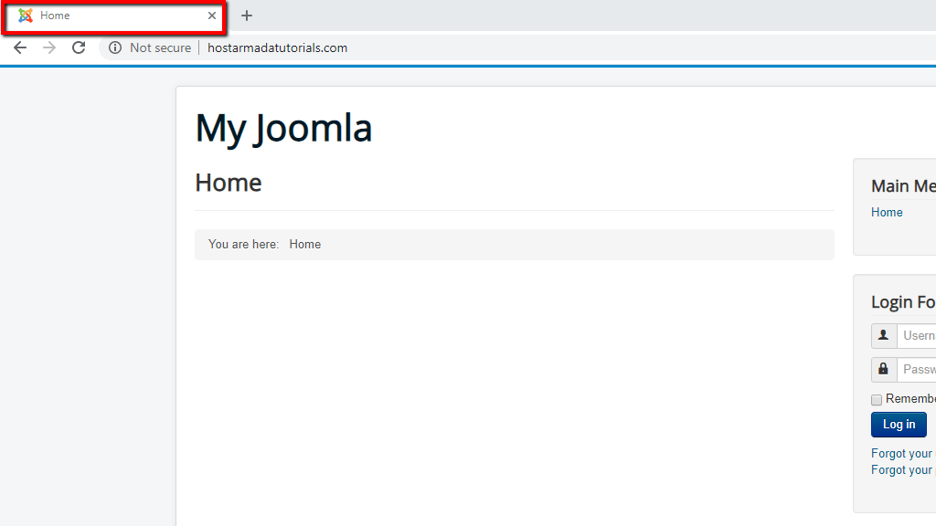 Default Joomla Favicon