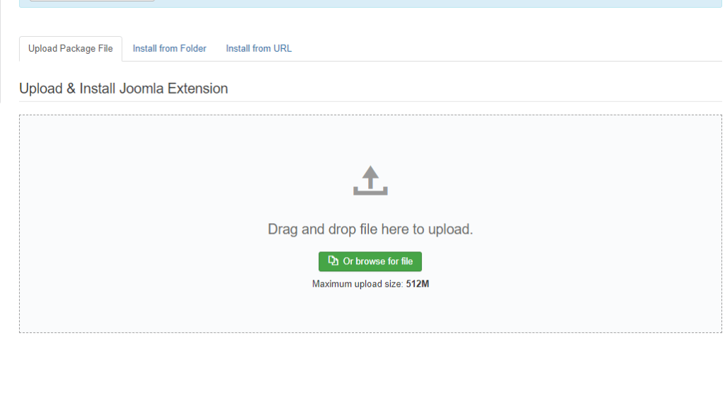Upload Joomla LiteSpeed Cache extension installation files