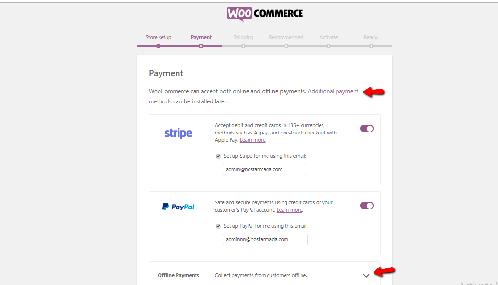WooCommerce payment page
