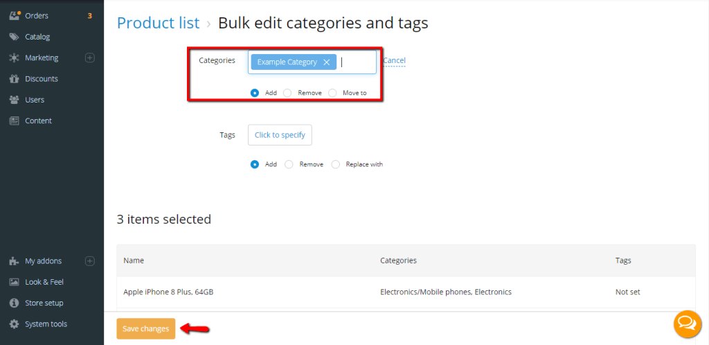 Bulk Assign Products to Category